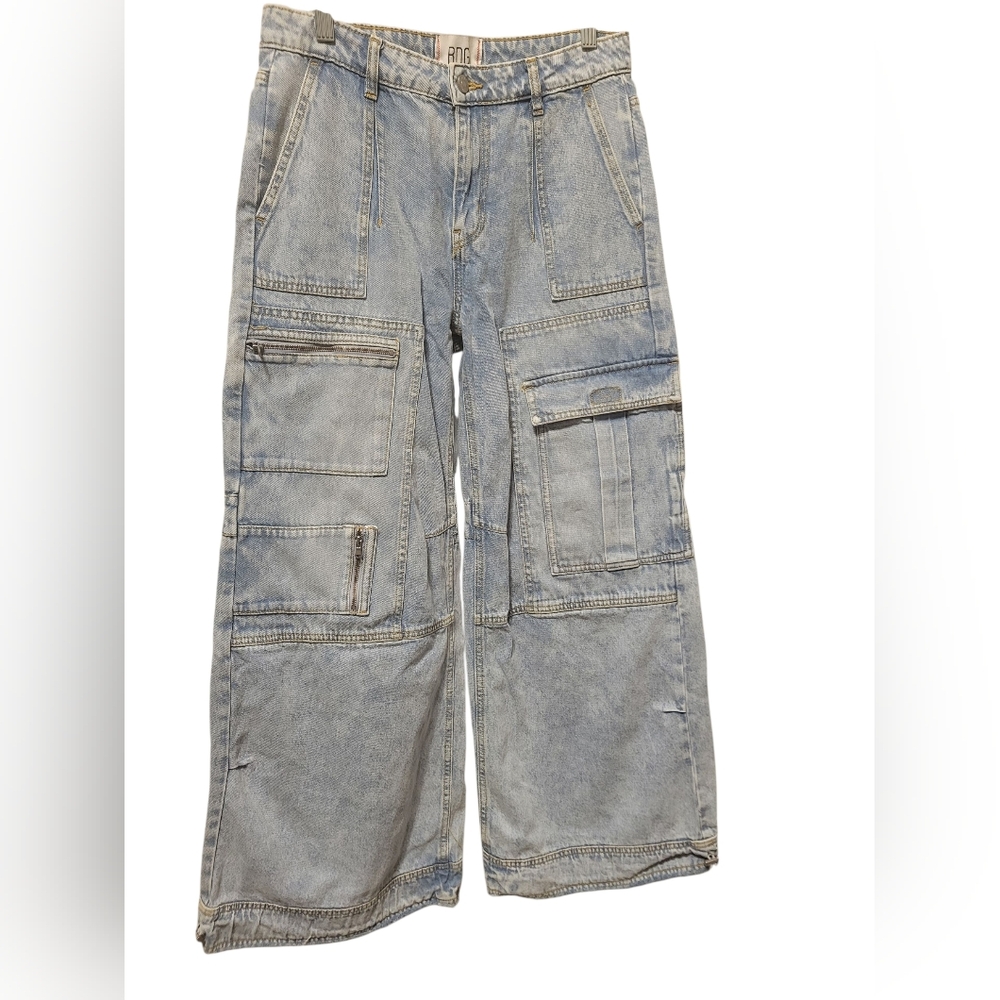 BDG Women's Light Blue Cargo Jeans